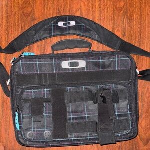 Oakley Plaid Messenger Laptop bag